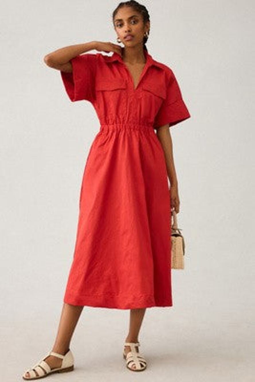 Maeve Utility Shirt Dress - M